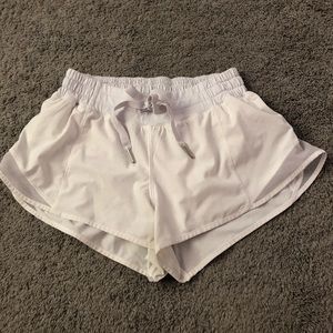 white hotty hot shorts 2.5”